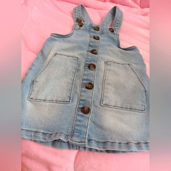 Wonder Nation's Denim Overall Dress - Picture 1 of 3